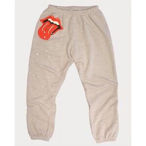 NEW MADEWORN women's rolling stones sweatpants in heather